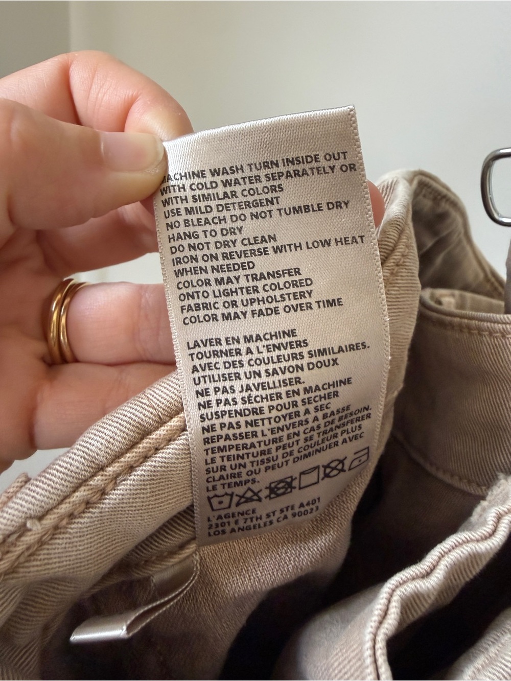L'AGENCE Brooklyn High-Rise Utility Wide-Leg Cargo Pants - Size 25 - Picture 7 of 7